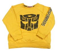 Oranžovožlutá mikina Transformers character