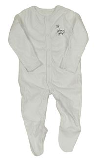 Bílý overal s lamou F&F