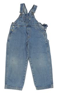 Modré rifľové na traké nohavice