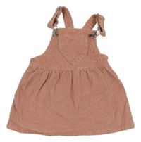 Pudrové manšestrové šaty Matalan