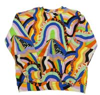 Farebná vzorovaná mikina s nápismi H&M