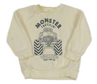 Smotanová mikina s monster truckem F&F