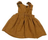 Hnědá manšestrová laclová sukně 