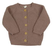 Kakaový rebrovaný prepínaci sveter H&M