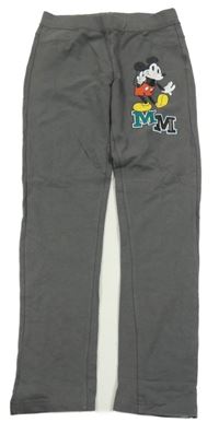 Tmavošedé tregíny s Mickey Disney