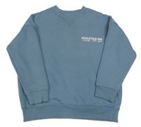 Modrošedá mikina s nápismi PRIMARK