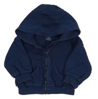 Tmavomodrá prepínaci mikina s kapucňou M&S