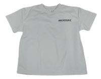 Biele rebrované tričko s nápismi PRIMARK