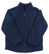 Tmavomodrá fleecová prepínaci mikina MANOR