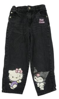Černé rifle s Kitty PRIMARK