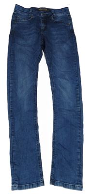Modré skinny teplákové rifle BLUE EFFECT