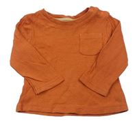 Oranžové tričko s kapsičkou Nutmeg