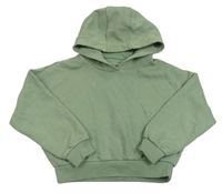 Zelená crop mikina s kapucí F&F