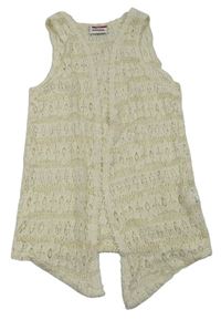 Smotanový čipkový cardigan Yigga