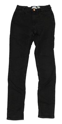 Čierne skinny fit rifle H&M