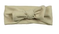 Béžová čelenka s mašlou