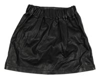 Čierna koženková sukňa Shein