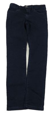 Tmavomodré skinny rifle