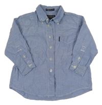 Modrá melírovaná košile