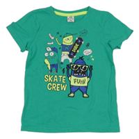 Zelené tričko s příšerkami Kiki&Koko