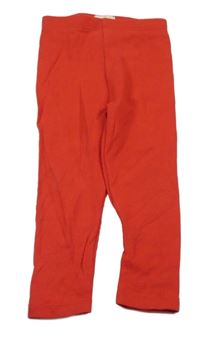 Červené rebrované legíny F&F