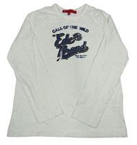 Smotanové tričko s nápisom Esprit