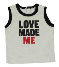 Bílé tílko s nápisem H&M