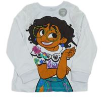 Nové - Bílé triko s Mirabel a tylovými volánky - Encanto George