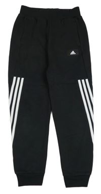 Černé tepláky s logem Adidas