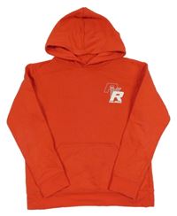 Červená mikina s písmeny a kapucňou River Island