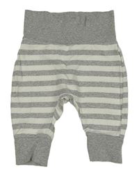 Sivo-smotanové pruhované tepláky Bellybutton