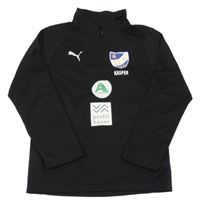 Čierna športová funkčná mikina s potlačou Puma