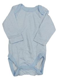 Bielo-modré pruhované body
