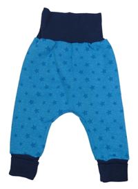 Modro-tmavomodré tepláky s hviezdičkami