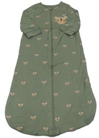 Khaki vzorovaný zateplený spací pytel s koalami Next