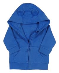 Modrá propínací mikina s kapucí George