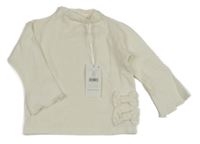 Nové - smetanový lehký svetr s mašlemi George