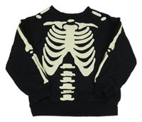 Čierna mikina s kostrou M&S