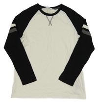 Bielo-čierne tričko M&S