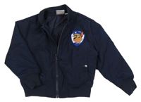 Tmavomodrý šusťákový lehce zateplený bomber s Tlapkovou patrolou