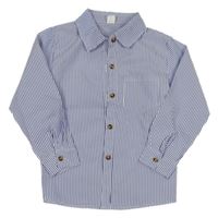 Bílo-modrá pruhovaná halenka shein