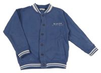 Modrá prepínaci mikina s logom Baker