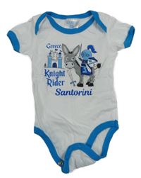 Bílo-modré body s oslíkem 