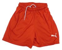 Červené športové funkčné kraťasy s logom Puma