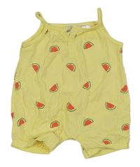 Žlutý kraťasový overal s melouny H&M