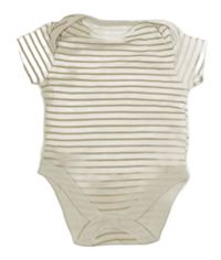 Bílo-béžové pruhované body Primark