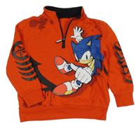 Červená mikina so Sonicem PRIMARK
