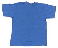 Modré tričko s vreckom Adams