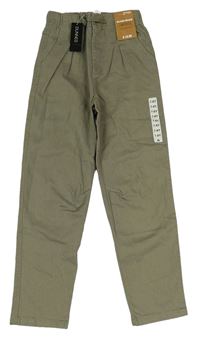 Khaki teplákové relaxed fit kalhoty Dunnes Stores