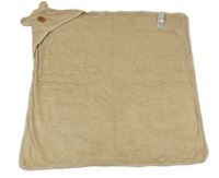 Béžová froté osuška s kapucí - medvěď M&S